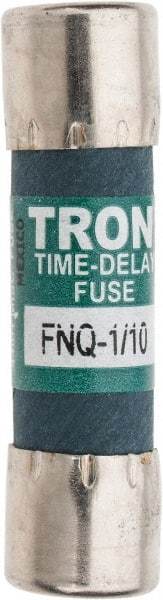 Cooper Bussmann - 500 VAC, 0.1 Amp, Time Delay General Purpose Fuse - Fuse Holder Mount, 1-1/2" OAL, 10 at AC kA Rating, 13/32" Diam - Top Tool & Supply