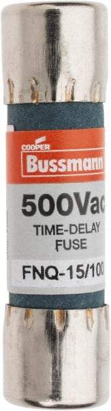 Cooper Bussmann - 500 VAC, 0.15 Amp, Time Delay General Purpose Fuse - Fuse Holder Mount, 1-1/2" OAL, 10 at AC kA Rating, 13/32" Diam - Top Tool & Supply