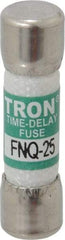 Cooper Bussmann - 500 VAC, 25 Amp, Time Delay General Purpose Fuse - Fuse Holder Mount, 1-1/2" OAL, 10 at AC kA Rating, 13/32" Diam - Top Tool & Supply