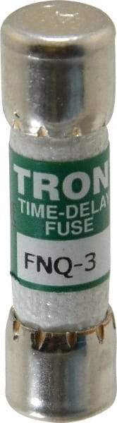 Cooper Bussmann - 500 VAC, 3 Amp, Time Delay General Purpose Fuse - Fuse Holder Mount, 1-1/2" OAL, 10 at AC kA Rating, 13/32" Diam - Top Tool & Supply