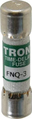 Cooper Bussmann - 500 VAC, 3 Amp, Time Delay General Purpose Fuse - Fuse Holder Mount, 1-1/2" OAL, 10 at AC kA Rating, 13/32" Diam - Top Tool & Supply