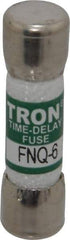 Cooper Bussmann - 500 VAC, 6 Amp, Time Delay General Purpose Fuse - Fuse Holder Mount, 1-1/2" OAL, 10 at AC kA Rating, 13/32" Diam - Top Tool & Supply