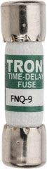 Cooper Bussmann - 500 VAC, 9 Amp, Time Delay General Purpose Fuse - Fuse Holder Mount, 1-1/2" OAL, 10 at AC kA Rating, 13/32" Diam - Top Tool & Supply