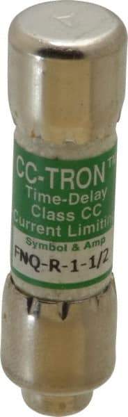 Cooper Bussmann - 300 VDC, 600 VAC, 1.5 Amp, Time Delay General Purpose Fuse - Fuse Holder Mount, 1-1/2" OAL, 200 at AC (RMS) kA Rating, 13/32" Diam - Top Tool & Supply