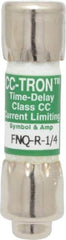 Cooper Bussmann - 300 VDC, 600 VAC, 0.25 Amp, Time Delay General Purpose Fuse - Fuse Holder Mount, 1-1/2" OAL, 200 at AC (RMS) kA Rating, 13/32" Diam - Top Tool & Supply