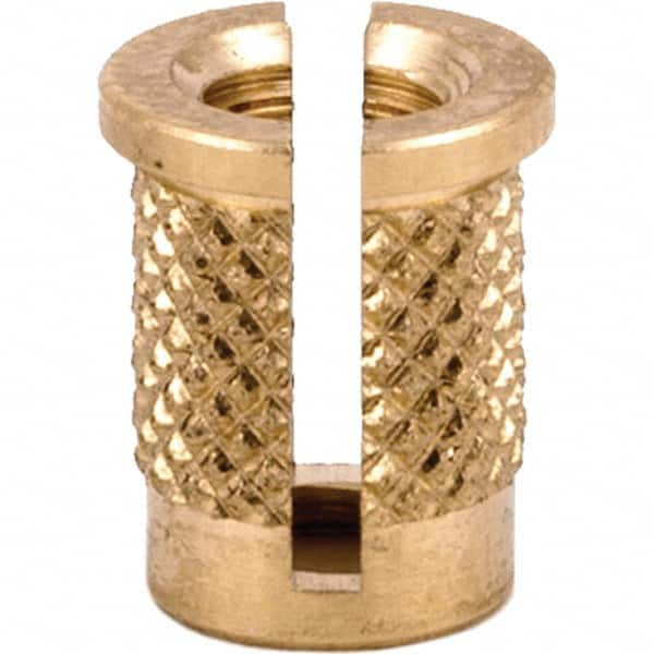 E-Z LOK - Press Fit Threaded Inserts Type: Flanged For Material Type: Plastic - Top Tool & Supply