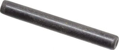 Holo-Krome - 1/8" Diam x 1" Pin Length Grade 8 Alloy Steel Standard Dowel Pin - Black Luster Finish, C 47-58 & C 60 (Surface) Hardness, 1 Beveled & 1 Rounded End - Top Tool & Supply