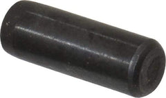 Holo-Krome - 3/16" Diam x 1/2" Pin Length Grade 8 Alloy Steel Standard Dowel Pin - Black Luster Finish, C 47-58 & C 60 (Surface) Hardness, 1 Beveled & 1 Rounded End - Top Tool & Supply