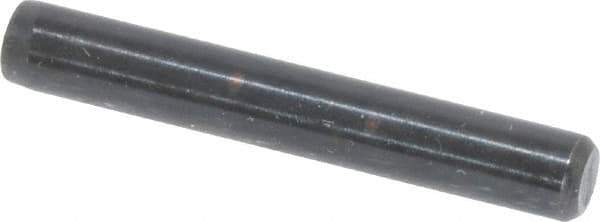 Holo-Krome - 3/16" Diam x 1-1/4" Pin Length Grade 8 Alloy Steel Standard Dowel Pin - Black Luster Finish, C 47-58 & C 60 (Surface) Hardness, 1 Beveled & 1 Rounded End - Top Tool & Supply