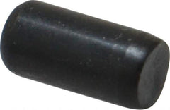 Holo-Krome - 1/4" Diam x 1/2" Pin Length Grade 8 Alloy Steel Standard Dowel Pin - Black Luster Finish, C 47-58 & C 60 (Surface) Hardness, 1 Beveled & 1 Rounded End - Top Tool & Supply