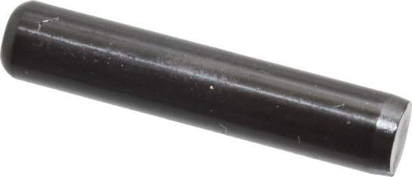 Holo-Krome - 1/4" Diam x 1-1/4" Pin Length Grade 8 Alloy Steel Standard Dowel Pin - Black Luster Finish, C 47-58 & C 60 (Surface) Hardness, 1 Beveled & 1 Rounded End - Top Tool & Supply