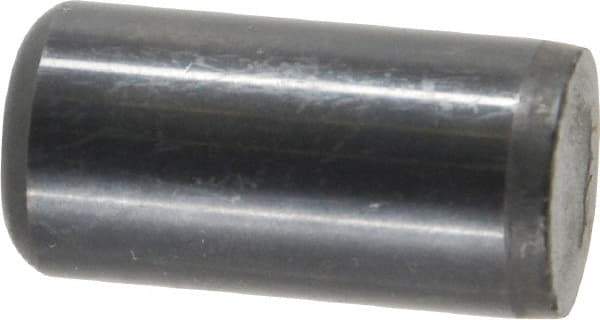 Holo-Krome - 5/8" Diam x 1-1/4" Pin Length Grade 8 Alloy Steel Standard Dowel Pin - Black Luster Finish, C 47-58 & C 60 (Surface) Hardness, 1 Beveled & 1 Rounded End - Top Tool & Supply