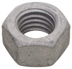 Armor Coat - 7/16-14 UNC Steel Right Hand Hex Nut - 11/16" Across Flats, 3/8" High, Armor Coat Finish - Top Tool & Supply