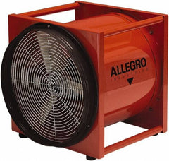 Allegro - 16" Inlet, Electric AC Axial Blower - 0.5 hp, 2,900 CFM (Free Air), Explosion Proof, 230 Max Voltage Rating - Top Tool & Supply