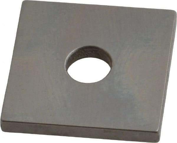 Mitutoyo - 0.115" Square Steel Gage Block - Accuracy Grade 0, Includes Certificate of Inspection - Top Tool & Supply