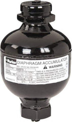 Parker - 10 Lb. Capacity, 3,620 psi Max Working Pressure, 4.69" High, Hydrin Diaphragm Accumulator - 2.95" Diam, 6 SAE Port Thread - Top Tool & Supply