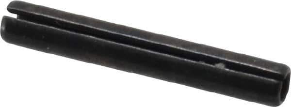 Made in USA - 1/16" Diam x 7/16" Long Slotted Spring Pin - Grade 1070-1090 Alloy Steel, Black Oxide Finish - Top Tool & Supply