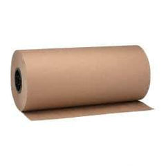 Made in USA - 900' Long x 18" Wide Roll of Recycled Kraft Paper - 8-1/2" OD, 40 Lb Paper Weight, 20 Lb per Roll - Top Tool & Supply