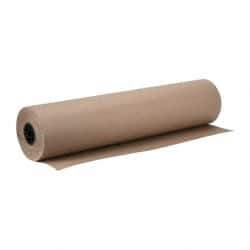 Made in USA - 900' Long x 36" Wide Roll of Recycled Kraft Paper - 8-1/2" OD, 40 Lb Paper Weight, 40 Lb per Roll - Top Tool & Supply