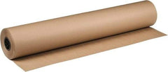 Made in USA - 900' Long x 48" Wide Roll of Recycled Kraft Paper - 8-1/2" OD, 40 Lb Paper Weight, 53 Lb per Roll - Top Tool & Supply