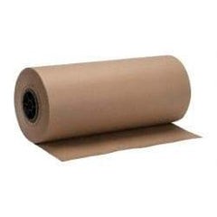 Made in USA - 720' Long x 18" Wide Roll of Recycled Kraft Paper - 8-1/2" OD, 50 Lb Paper Weight, 20 Lb per Roll - Top Tool & Supply