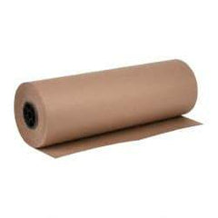 Made in USA - 720' Long x 24" Wide Roll of Recycled Kraft Paper - 8-1/2" OD, 50 Lb Paper Weight, 26 Lb per Roll - Top Tool & Supply