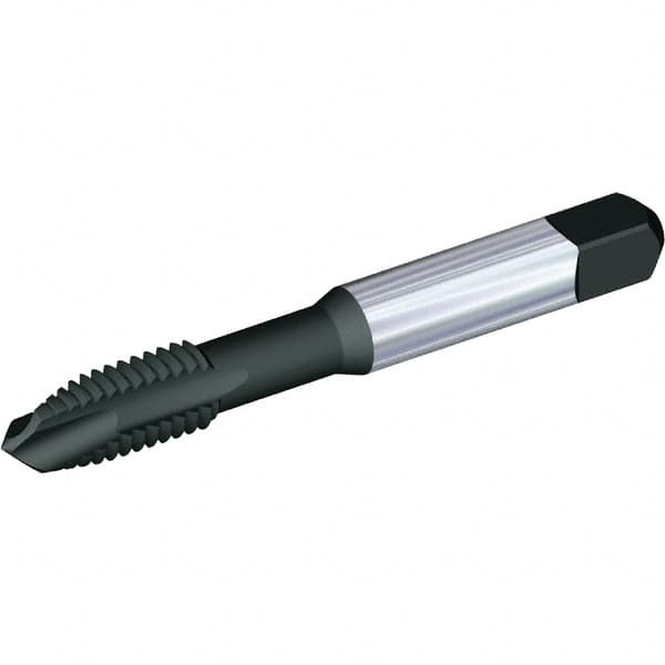 Kennametal - M3x0.50 Metric 6H 2 Flute TiN/CrC/C Finish Vanadium High Speed Steel Spiral Point Tap - Top Tool & Supply