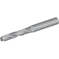 Screw Machine Length Drill Bit: 0.1575″ Dia, 180 °, Solid Carbide Multilayer TiAlN Finish, Right Hand Cut, Spiral Flute, Straight-Cylindrical Shank, Series B707A-FBL