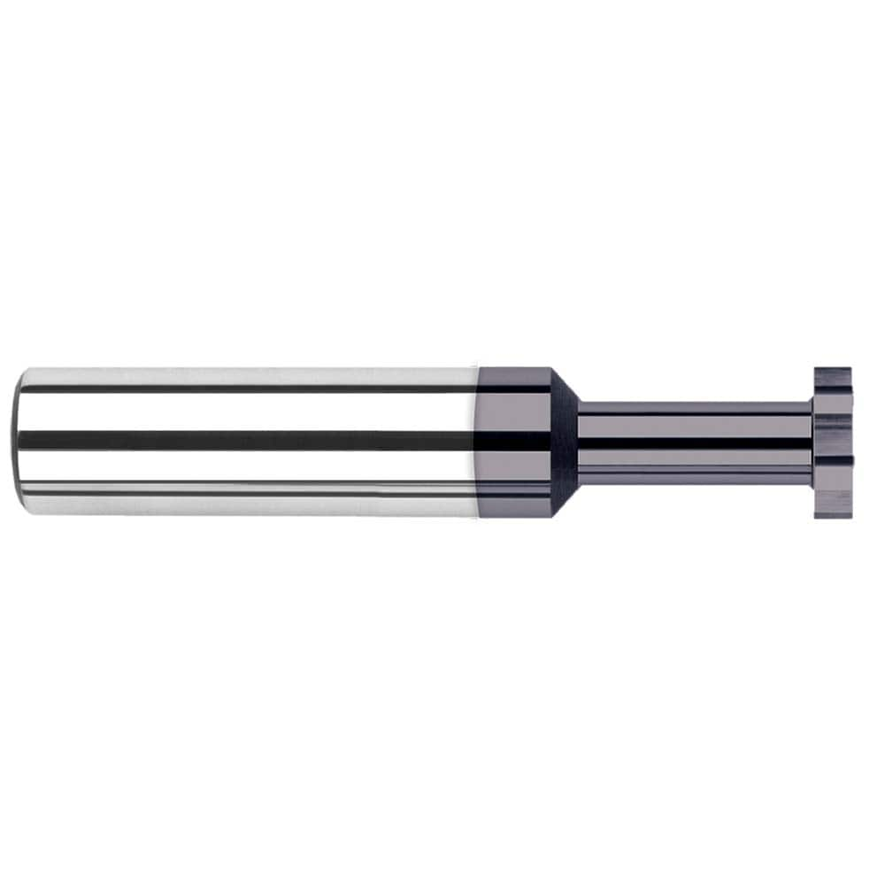 Harvey Tool - 1/2" Cut Diam, 1mm Cut Width, 1/2" Shank, Straight-Tooth Woodruff Keyseat Cutter - Exact Industrial Supply