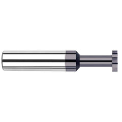 Harvey Tool - 5/8" Cut Diam, 5/16" Cut Width, 5/8" Shank, Straight-Tooth Woodruff Keyseat Cutter - Exact Industrial Supply