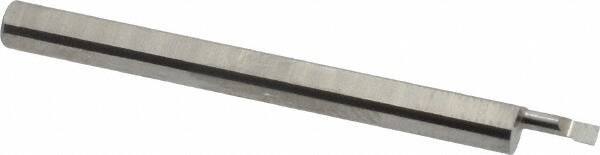 Accupro - 0.06" Min Bore Diam, 0.15" Max Bore Depth, 1/8 Shank Diam, Boring Bar - Left Hand Cut, Solid Carbide, Bright Finish - Exact Industrial Supply