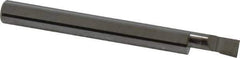 Accupro - 0.2" Min Bore Diam, 1/2" Max Bore Depth, 1/4 Shank Diam, Boring Bar - Left Hand Cut, Solid Carbide, Bright Finish - Exact Industrial Supply