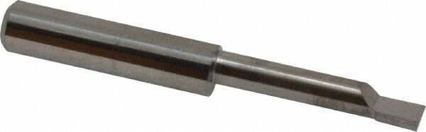 Accupro - 0.23" Min Bore Diam, 1.2" Max Bore Depth, 5/16 Shank Diam, Boring Bar - Left Hand Cut, Solid Carbide, Bright Finish - Exact Industrial Supply