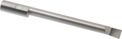 Accupro - 0.32" Min Bore Diam, 3" Max Bore Depth, 3/8 Shank Diam, Boring Bar - Left Hand Cut, Solid Carbide, Bright Finish - Exact Industrial Supply