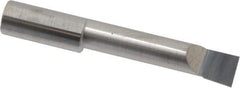 Accupro - 0.36" Min Bore Diam, 1.6" Max Bore Depth, 3/8 Shank Diam, Boring Bar - Left Hand Cut, Solid Carbide, Bright Finish - Exact Industrial Supply