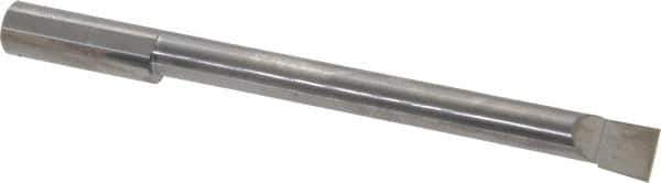 Accupro - 0.49" Min Bore Diam, 4-1/2" Max Bore Depth, 1/2 Shank Diam, Boring Bar - Left Hand Cut, Solid Carbide, Bright Finish - Exact Industrial Supply