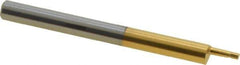 Accupro - 0.05" Min Bore Diam, 0.15" Max Bore Depth, 1/8 Shank Diam, Boring Bar - Right Hand Cut, Solid Carbide, TiN Finish - Exact Industrial Supply