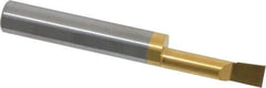 Accupro - 0.23" Min Bore Diam, 0.9" Max Bore Depth, 5/16 Shank Diam, Boring Bar - Right Hand Cut, Solid Carbide, TiN Finish - Exact Industrial Supply