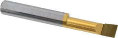 Accupro - 0.29" Min Bore Diam, 1" Max Bore Depth, 5/16 Shank Diam, Boring Bar - Right Hand Cut, Solid Carbide, TiN Finish - Exact Industrial Supply