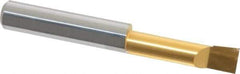 Accupro - 0.29" Min Bore Diam, 1.1" Max Bore Depth, 5/16 Shank Diam, Boring Bar - Right Hand Cut, Solid Carbide, TiN Finish - Exact Industrial Supply