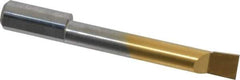 Accupro - 0.29" Min Bore Diam, 1-3/4" Max Bore Depth, 5/16 Shank Diam, Boring Bar - Right Hand Cut, Solid Carbide, TiN Finish - Exact Industrial Supply