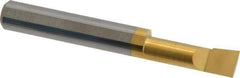 Accupro - 0.29" Min Bore Diam, 0.9" Max Bore Depth, 5/16 Shank Diam, Boring Bar - Right Hand Cut, Solid Carbide, TiN Finish - Exact Industrial Supply