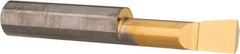 Accupro - 0.32" Min Bore Diam, 1.1" Max Bore Depth, 3/8 Shank Diam, Boring Bar - Right Hand Cut, Solid Carbide, TiN Finish - Exact Industrial Supply