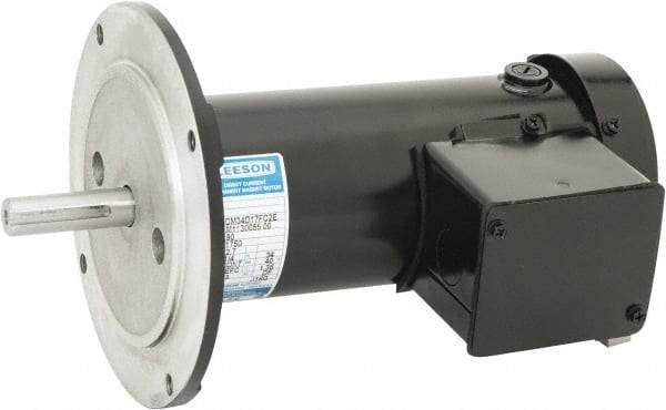 Leeson - 1/4 Max hp, 1,750 Max RPM, Permanent Magnet DC Motors Electric AC DC Motor - 115 V Input, 34G56C Frame, C-Face Mount, TEFC Enclosure - Top Tool & Supply