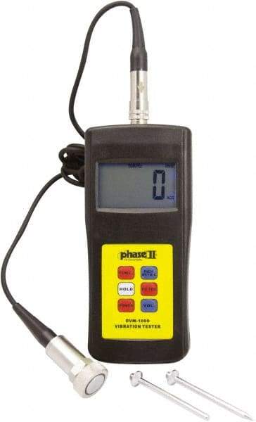 Phase II - Vibration Meters Meter Type: Vibration Meter Vibration Measurement Range: 10Hz - 1Khz (mm) - Top Tool & Supply