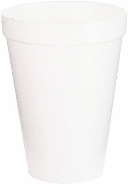 DART - Foam Drink Cups, 12 oz, 1000/Carton - White - Top Tool & Supply