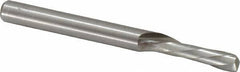 Onsrud - 1/4" Cutting Diam x 3/4" Length of Cut, 1 Flute, Downcut Spiral Router Bit - Uncoated, Right Hand Cut, High Speed Steel, 2-3/4" OAL x 1/4" Shank Diam, Single Edge, 19 to 32° Helix Angle - Top Tool & Supply