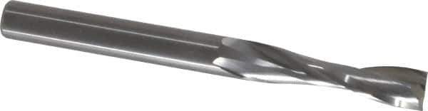 Onsrud - 3/8" Cutting Diam x 1-1/2" Length of Cut, 2 Flute, Upcut Spiral Router Bit - Uncoated, Right Hand Cut, Solid Carbide, 4" OAL x 3/8" Shank Diam, Double Edge, 22° Helix Angle - Top Tool & Supply