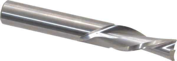 Onsrud - 1/2" Cutting Diam x 1-1/4" Length of Cut, 2 Flute, Downcut Spiral Router Bit - Uncoated, Right Hand Cut, Solid Carbide, 3-1/2" OAL x 1/2" Shank Diam, Double Edge, 30° Helix Angle - Top Tool & Supply