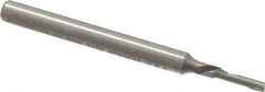 Onsrud - 1/16" Cutting Diam x 1/4" Length of Cut, 1 Flute, Downcut Spiral Router Bit - Uncoated, Right Hand Cut, Solid Carbide, 1-1/2" OAL x 1/8" Shank Diam, Single Edge, 22° Helix Angle - Top Tool & Supply